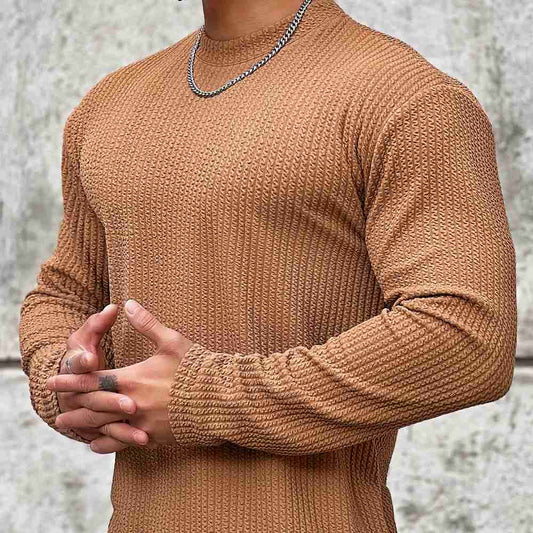 Fitness Sweater for Men Moisture Wicking - Ribbed Silhouette and Optimal Comfort