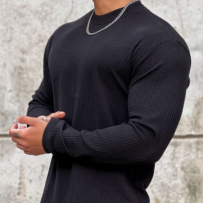 Fitness Sweater for Men Moisture Wicking - Ribbed Silhouette and Optimal Comfort