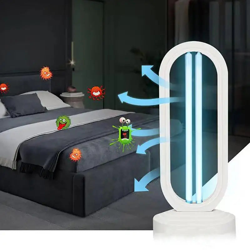 Purificateur d'Air UV Élégant avec Fonction Lampe – Purification Efficace pour Espaces de Vie Sains, Design Compact et Silencieux