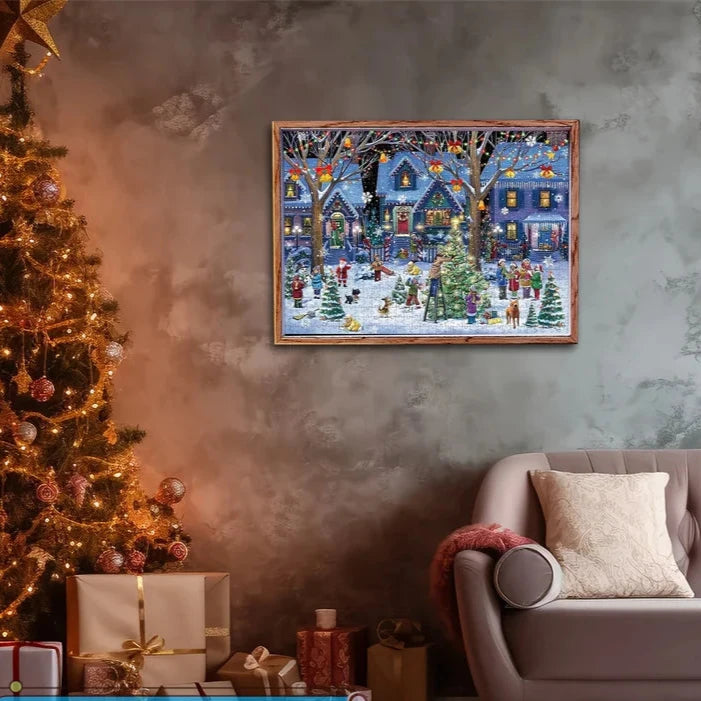 Puzzle de Noël de 1008 Pièces – Calendrier de l'Avent avec 24 Boîtes à Découvrir pour un Compte à Rebours Festif