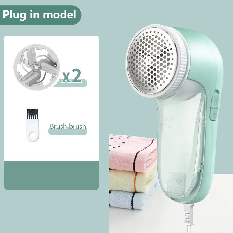 Rasoir électrique USB anti-bouloches pour vêtements – Tondeuse ergonomique avec lame tourbillonnante et couverture en maille