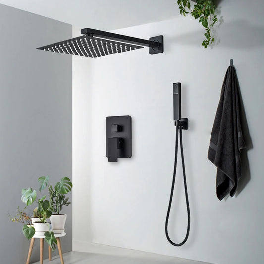 Raven Shower Faucet | Wall Mounted, Rainfall, Thermostatic Mixer