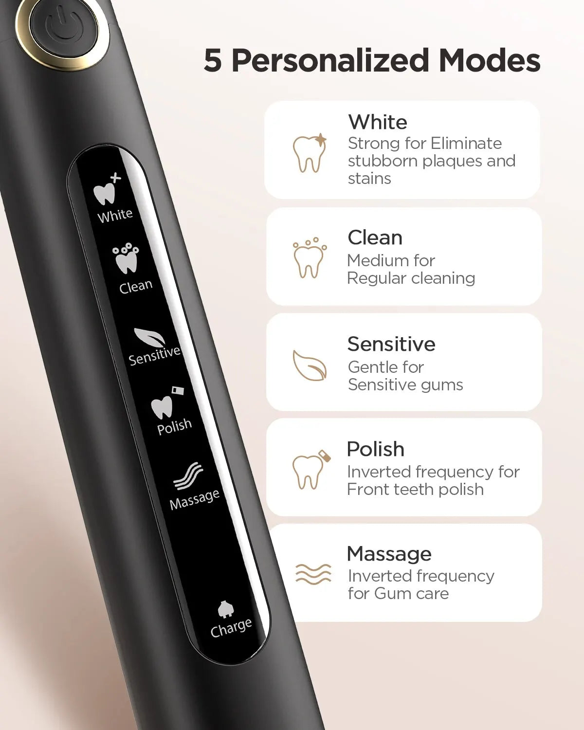 Rechargeable Sonic Electric Toothbrush with Waterproof Design and USB Charging – FW-507 Model