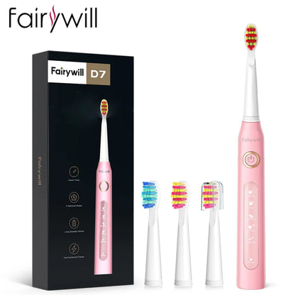 Rechargeable Sonic Electric Toothbrush with Waterproof Design and USB Charging – FW-507 Model