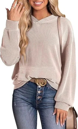 Rela Hoodie | Lightweight Ribbed Knit