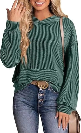 Rela Hoodie | Lightweight Ribbed Knit