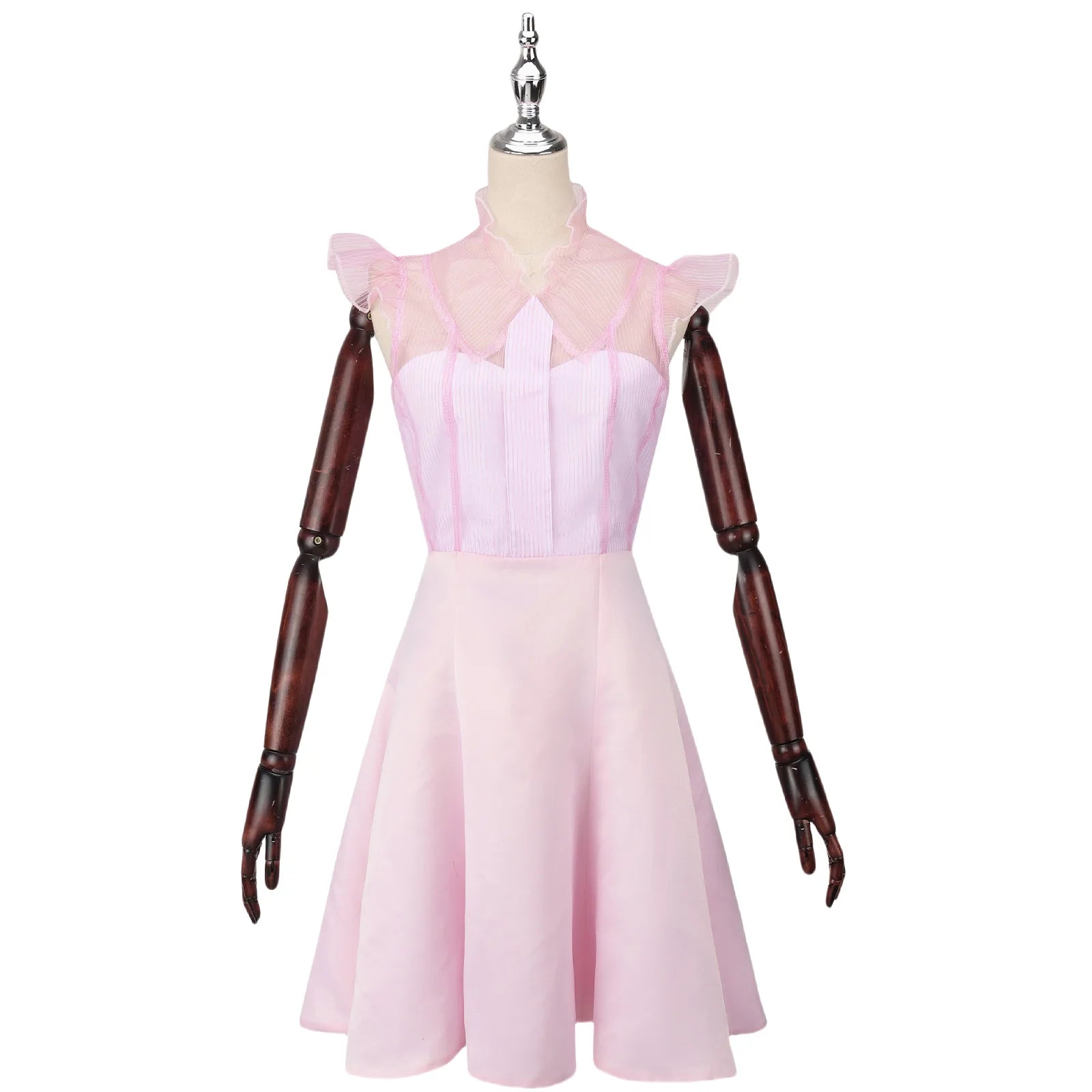Robe de Cosplay de Sorcière Glinda Rose – Costume Élégant pour Halloween et Événements Thématiques