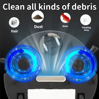 Aspirateur robot compact 3 en 1 – Mini balayeuse automatique légère 250 g pour un nettoyage efficace et une navigation facile