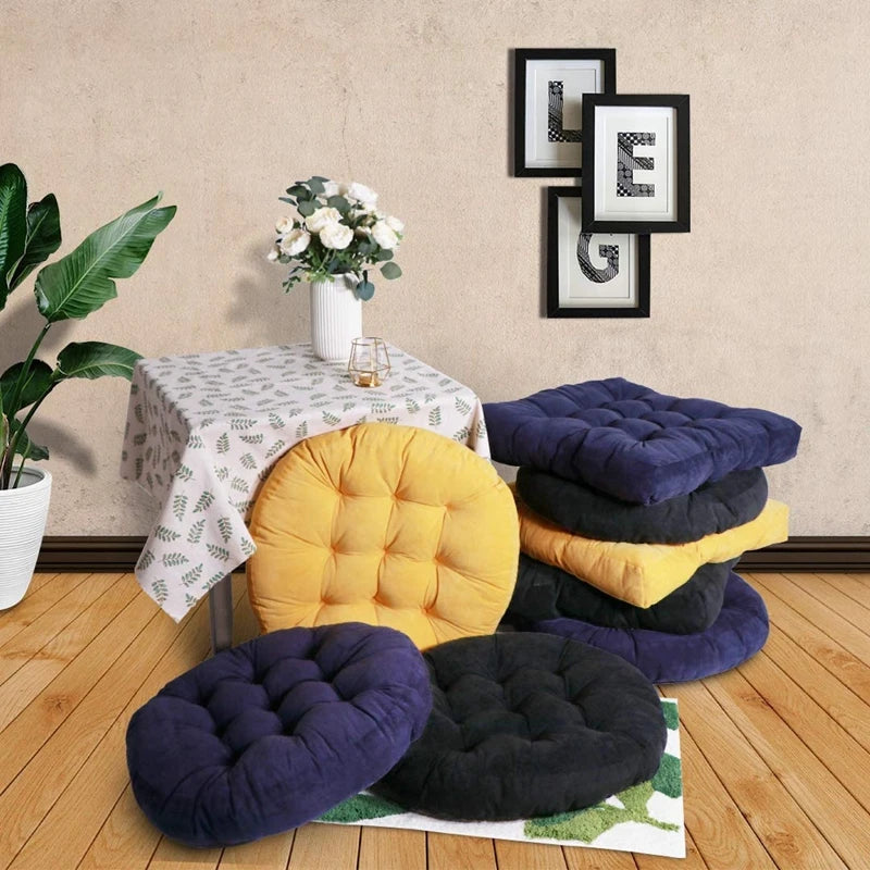 Rondo Floor Cushion | Eco-Friendly Corduroy, Large Round Cushion for Seating and Meditation