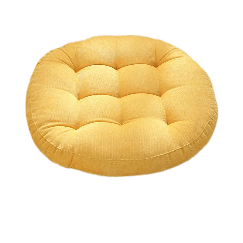 Rondo Floor Cushion | Eco-Friendly Corduroy, Large Round Cushion for Seating and Meditation