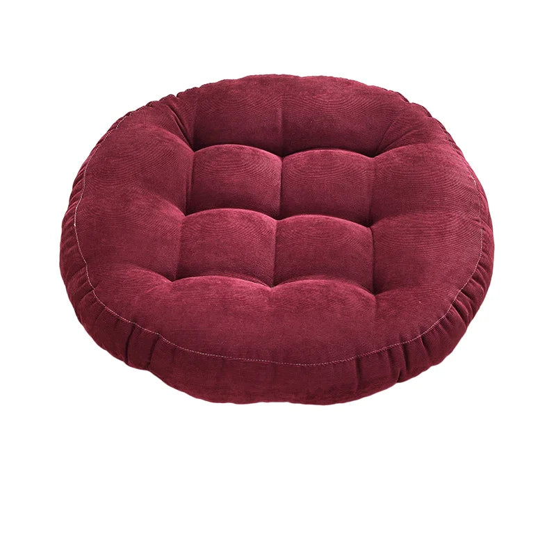 Rondo Floor Cushion | Eco-Friendly Corduroy, Large Round Cushion for Seating and Meditation