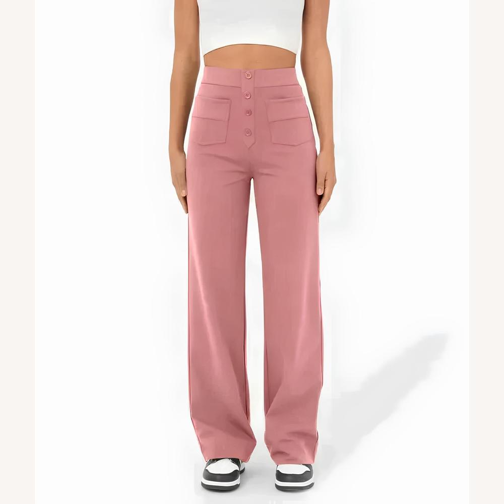 Pantalon fluide extensible pour femmes – Confort et élégance au quotidien, disponible en plusieurs couleurs