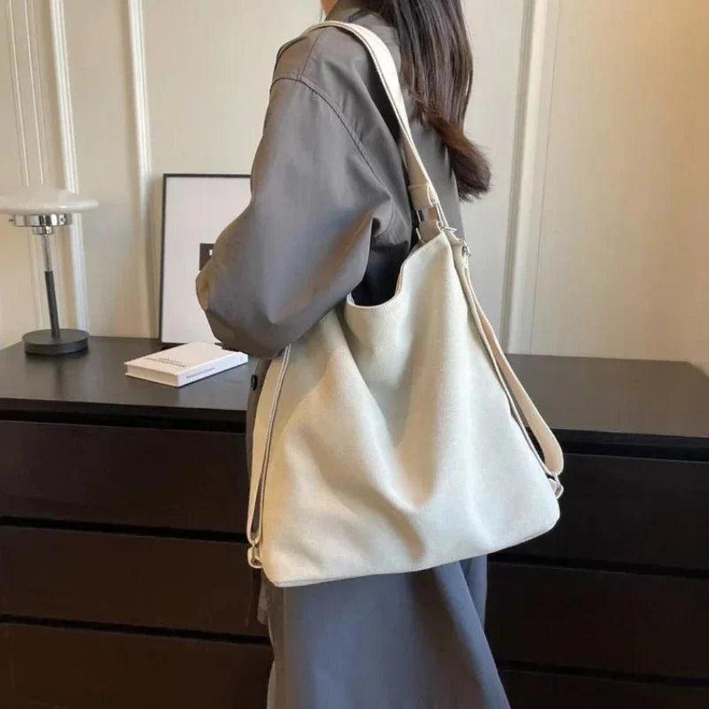 2 in 1 Elegant Women's Handbag - Practical Shoulder Bag in Synthetic Leather, Spacious Compartments, Ideal for Daily Use