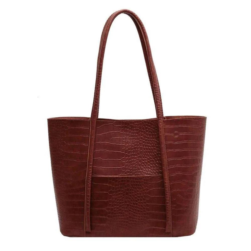 Sac à main en Croco Femme - Élégant et Pratique, Dimensions 38x28x13 cm, Intérieur Spacieux et Compartiments Organisés