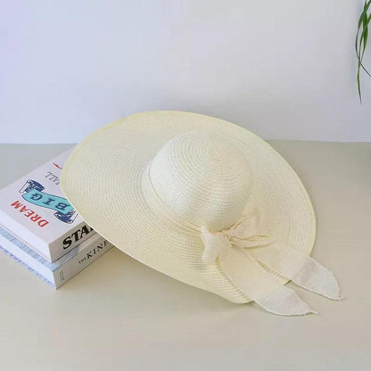 Adjustable Women's Straw Hat with Sun Protection – Elegant Summer Accessory 10 cm Brims