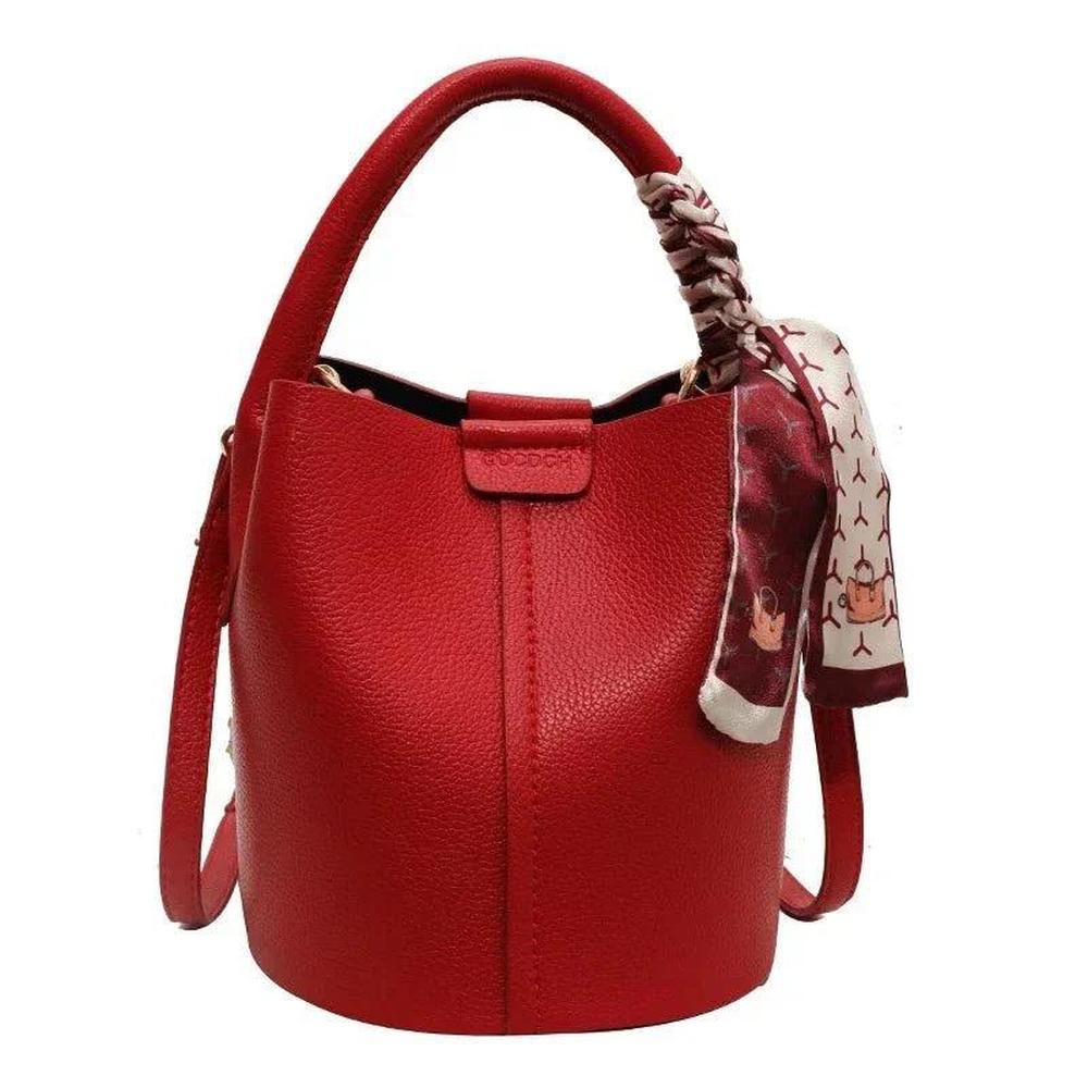 Sac Seau en Cuir Noir pour Femme avec Bandoulière Ajustable – Élégant et Pratique pour Toutes les Occasions