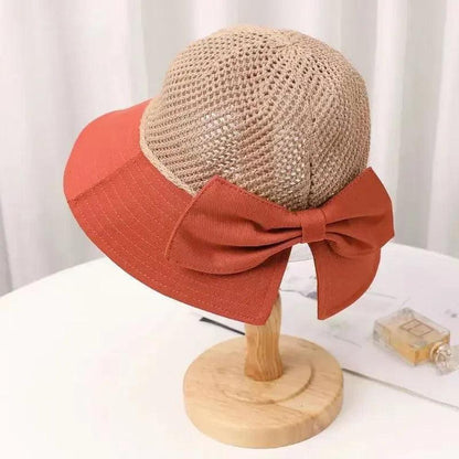 Women's Lightweight Straw Hat with Sun Protection – Elegant Summer Boater Hat