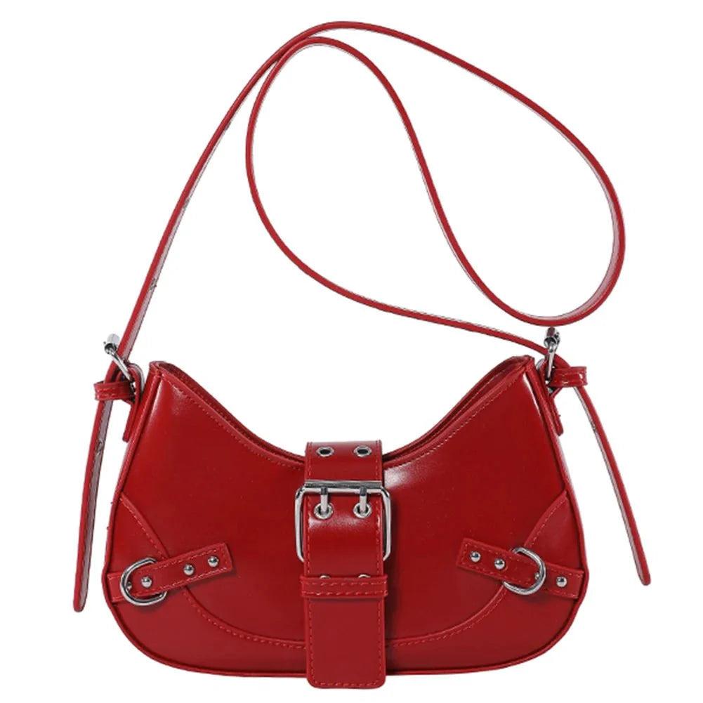 Sac à Main Glamour en Cuir pour Femme – Sac Bandoulière Élégant, 5 Couleurs Disponibles, 24x15x6 cm