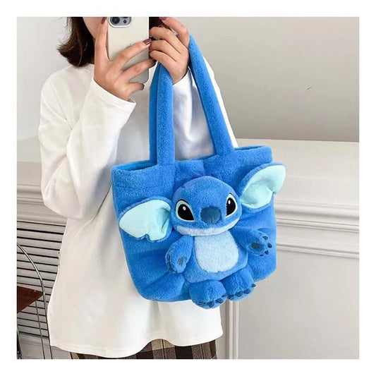 Soft Plush Shoulder Bag for Girls - Strawberry Bear Design, Ideal for Small Items, 25x20x10 cm