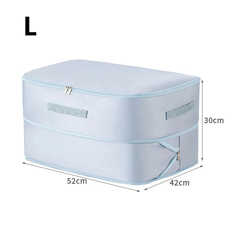 Sac de Rangement à Compression Grande Capacité en Nylon Résistant à l'Humidité pour Vêtements et Couettes – 54x42 cm et 54x42x30 cm