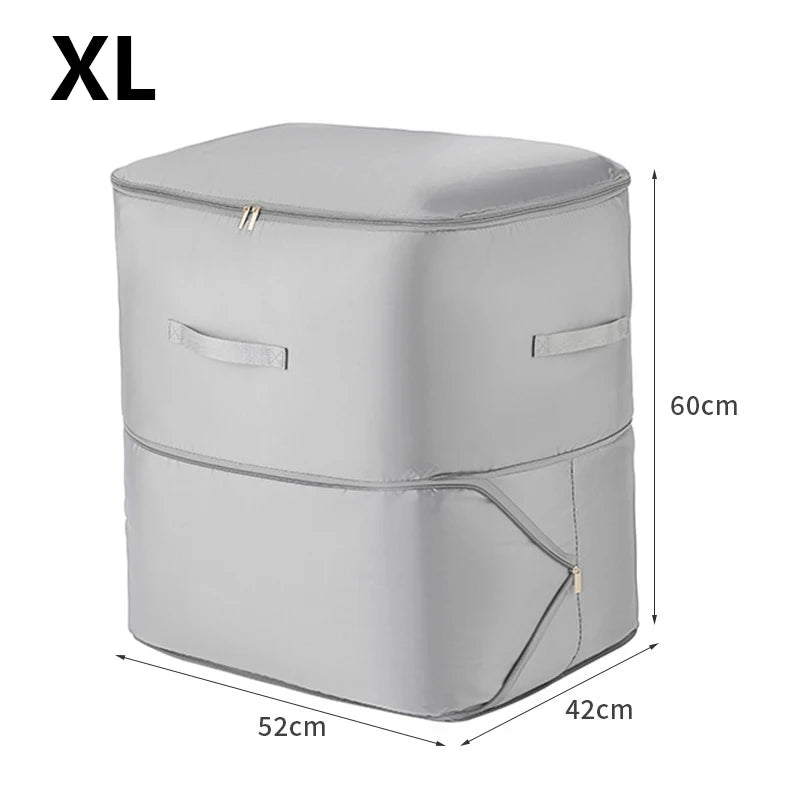 Sac de Rangement à Compression Grande Capacité en Nylon Résistant à l'Humidité pour Vêtements et Couettes – 54x42 cm et 54x42x30 cm