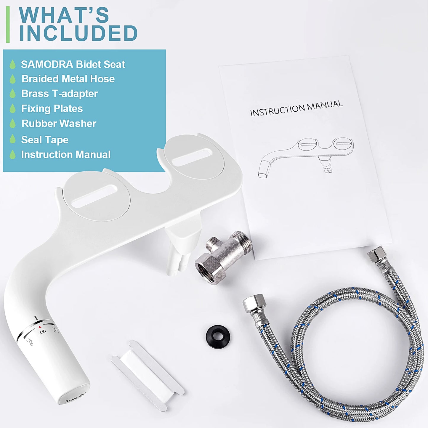 Samo Bidet Attachment | Ultra-Slim, Dual Nozzle