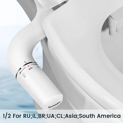 Samo Bidet Attachment | Ultra-Slim, Dual Nozzle