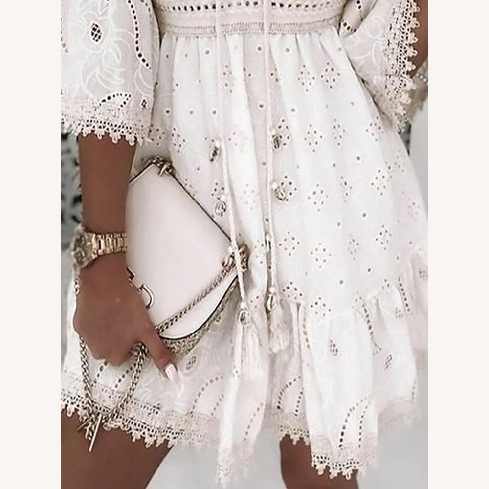 Women's Bohemian Long Summer Dress in Breathable Fabric - Chic and Comfortable for Summer