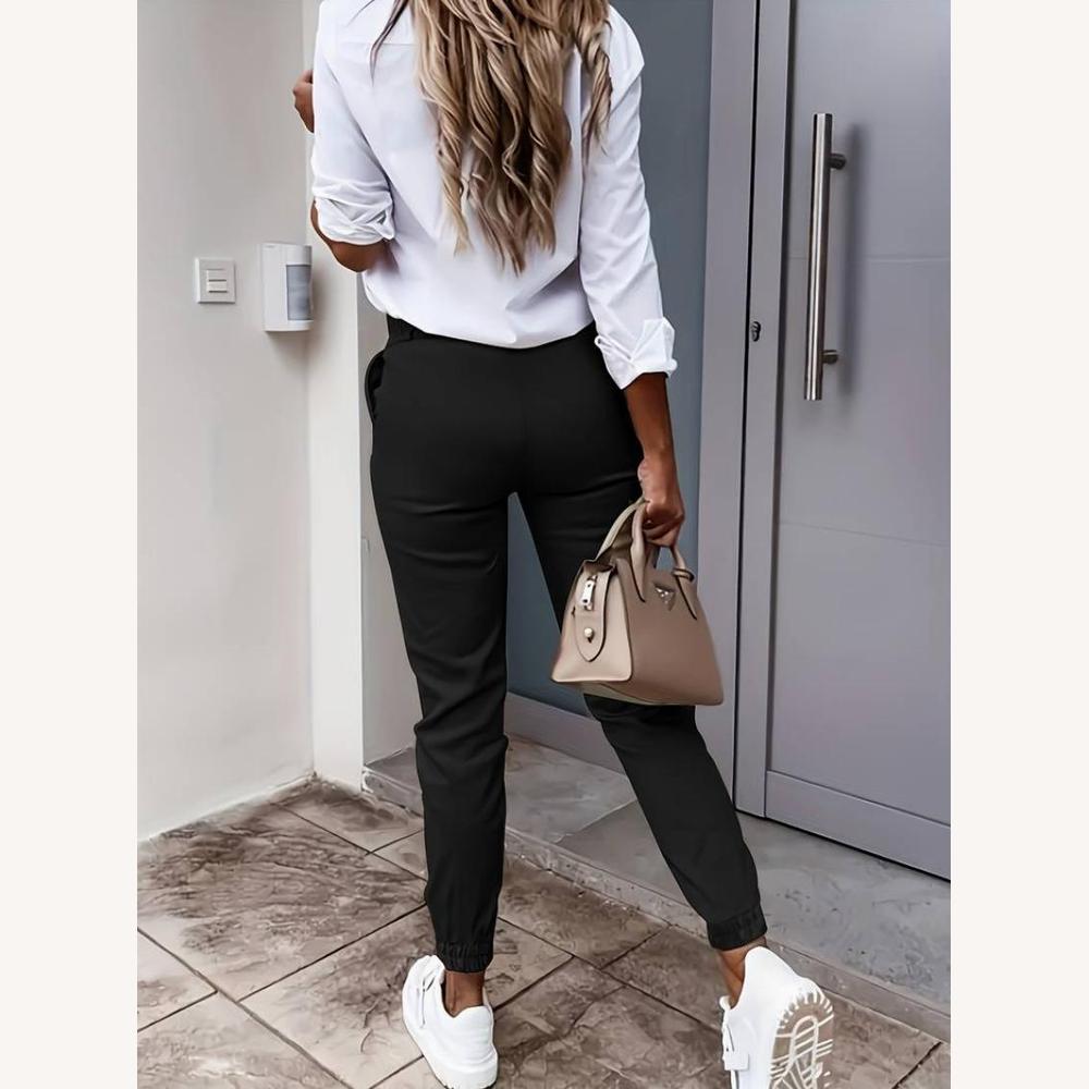 Fluid Women's Pants Light and Elegant in Khaki, Black and Green – Comfort and Style for All Occasions