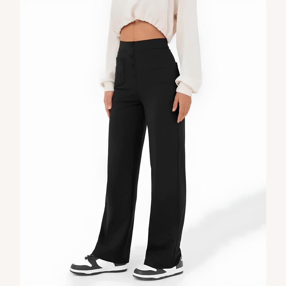 Pantalon fluide extensible pour femmes – Confort et élégance au quotidien, disponible en plusieurs couleurs