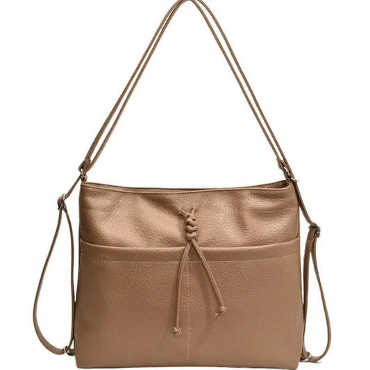 2 in 1 Women's Jade Handbag – Versatile Bag Chic Backpack in Synthetic Leather with Adjustable Shoulder Strap