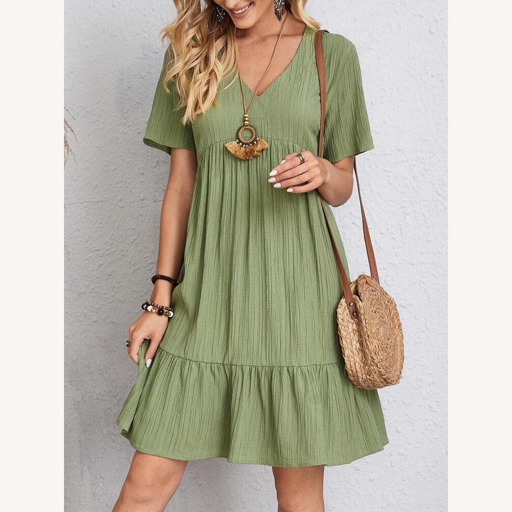 Robe Longue Femme Chic Mabel avec Manches Longues et Coupe Épurée – Élégance Intemporelle pour Toutes Occasions