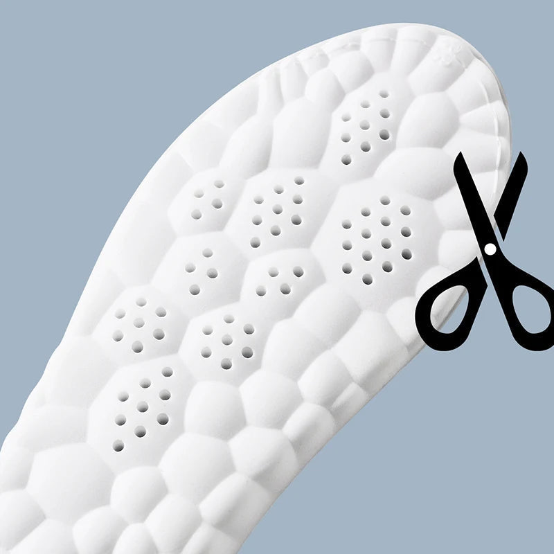 Sporty Latex Insoles with Arch Support – Breathable Comfort and Cushioning