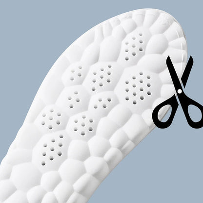 Sporty Latex Insoles with Arch Support – Breathable Comfort and Cushioning