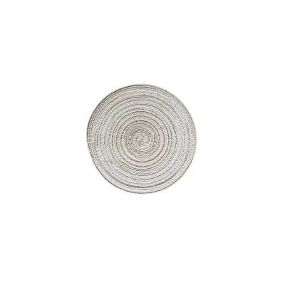 Sets de 6 sets de table ronds tissés en ramie antidérapants pour salle à manger et cuisine