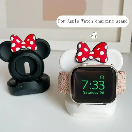 Silicone Charging Stand for Apple Watch Series 10-4 – Compatible with 40mm to 46mm Models