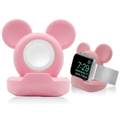 Silicone Charging Stand for Apple Watch Series 10-4 – Compatible with 40mm to 46mm Models