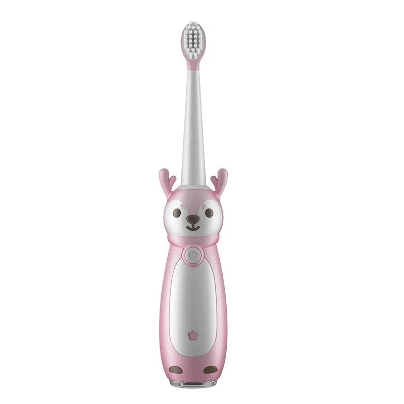 Sonic Electric Toothbrush for Kids – IPX7 Waterproof, Rechargeable with Three Original Brush Heads