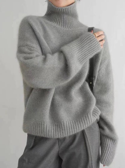 Sora Turtleneck Sweater | Oversized Knit, Soft Fabric