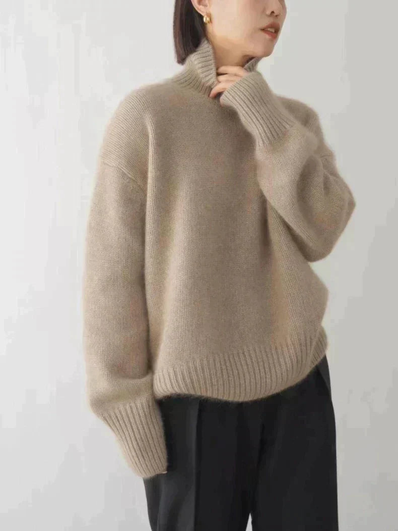 Sora Turtleneck Sweater | Oversized Knit, Soft Fabric