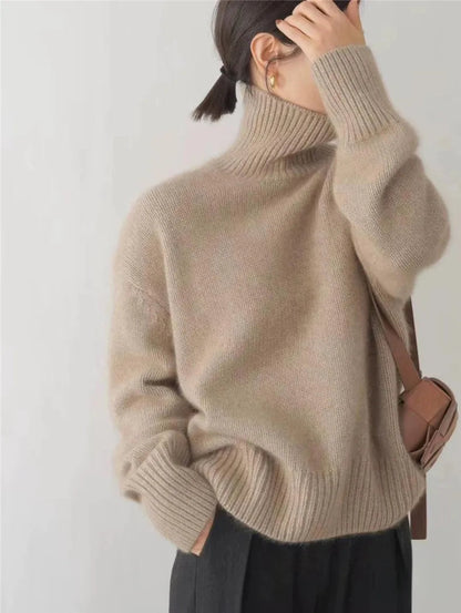 Sora Turtleneck Sweater | Oversized Knit, Soft Fabric