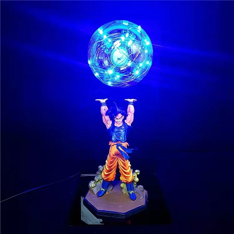 Statuette Déco Goku Dragon Ball Z 35CM avec Éclairage LED – Figurine de Décoration Anime Unique