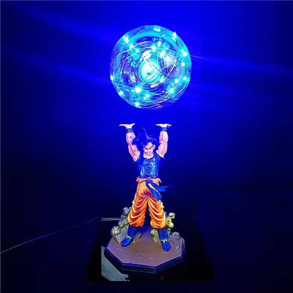 Goku Dragon Ball Z Decorative Statuette 35CM with LED Lighting – Unique Anime Decoration Figurine