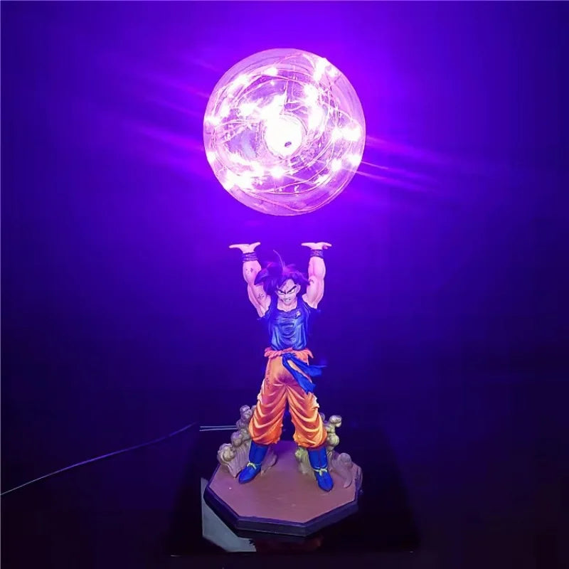 Statuette Déco Goku Dragon Ball Z 35CM avec Éclairage LED – Figurine de Décoration Anime Unique