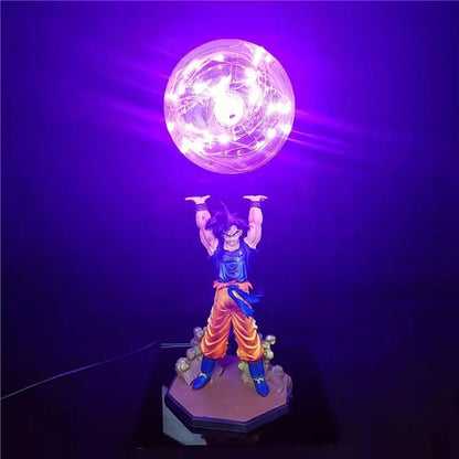 Goku Dragon Ball Z Decorative Statuette 35CM with LED Lighting – Unique Anime Decoration Figurine