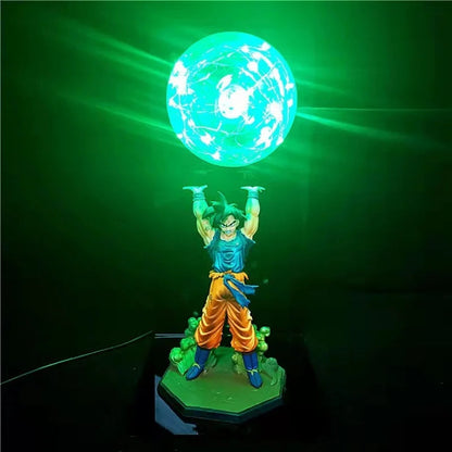 Goku Dragon Ball Z Decorative Statuette 35CM with LED Lighting – Unique Anime Decoration Figurine