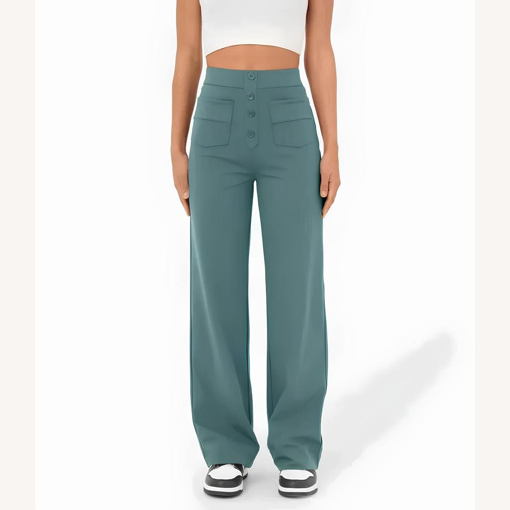 Pantalon fluide extensible pour femmes – Confort et élégance au quotidien, disponible en plusieurs couleurs