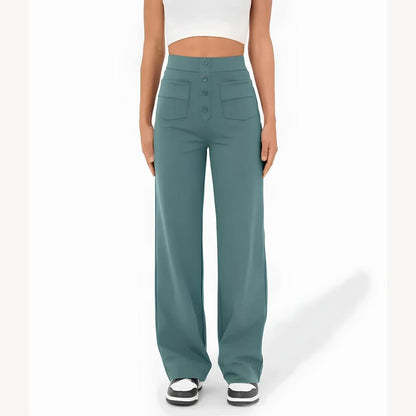 Pantalon fluide extensible pour femmes – Confort et élégance au quotidien, disponible en plusieurs couleurs