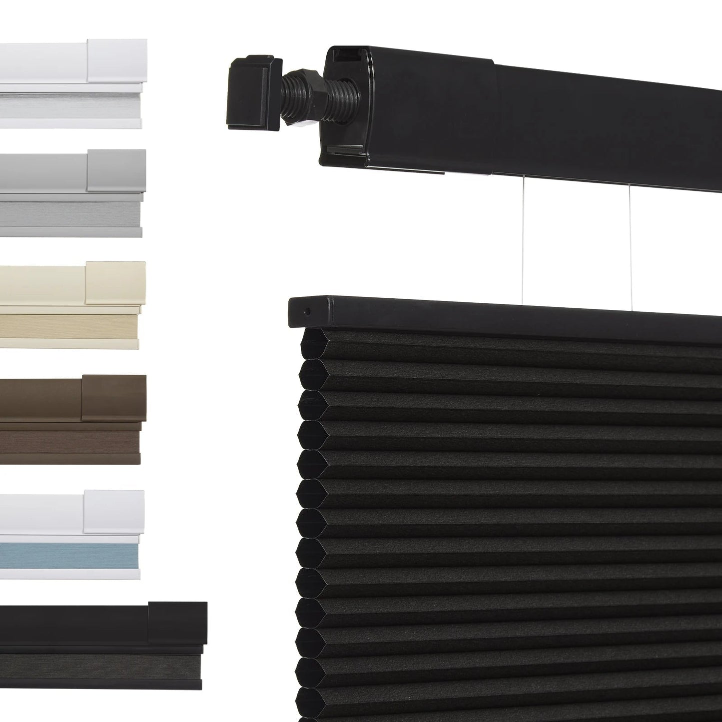 1 Inch Wireless Honeycomb Blinds with Thermal Insulation – Elegant Cellular Fabric for Light Control