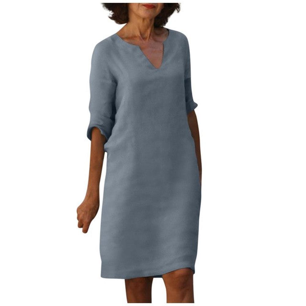 Robe d'Été Longue Femme en Coton et Polyester – Chic et Confortable pour Toutes les Occasions